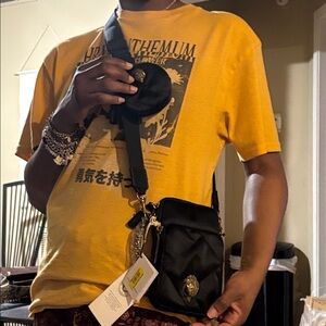 New Kurt Geiger Black Quilted Crossbody Bag